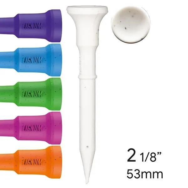 Lignum Tee 53mm (2 1/8") 16pack neon mix týčky