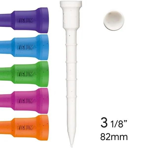 Lignum Lignum Tee 82mm (3 1/8") 12pack neon mix