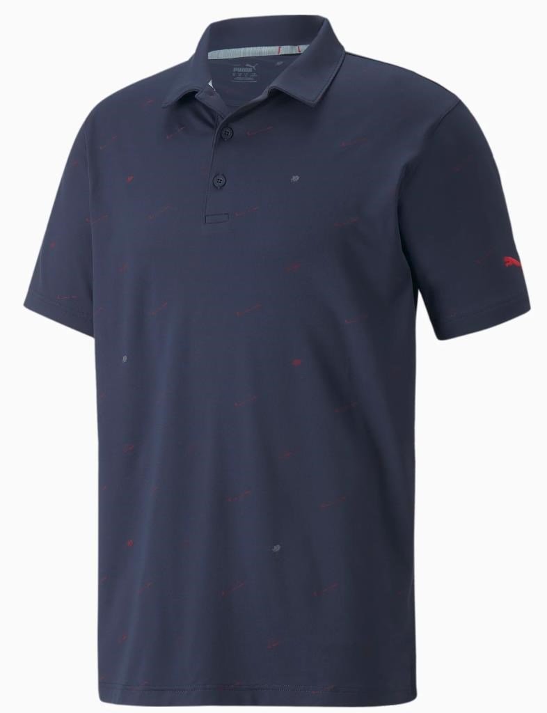 Puma Cloudspun Love pánske polo, navy blazer/ski patrol