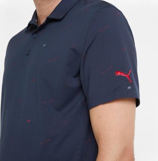 Puma Cloudspun Love pánske polo, navy blazer/ski patrol