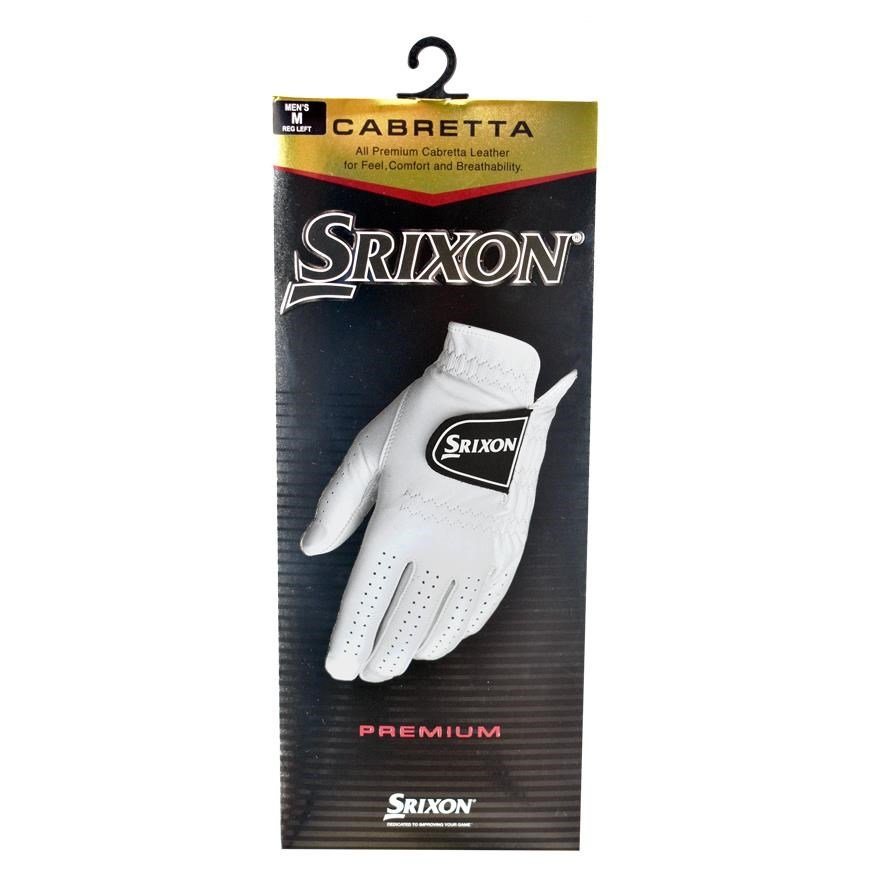 Srixon Premium Cabretta Leather pánská golfová rukavica, biela