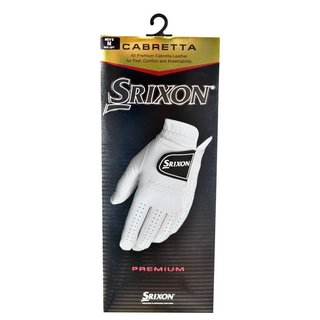 Srixon Premium Cabretta Leather pánská golfová rukavica, biela