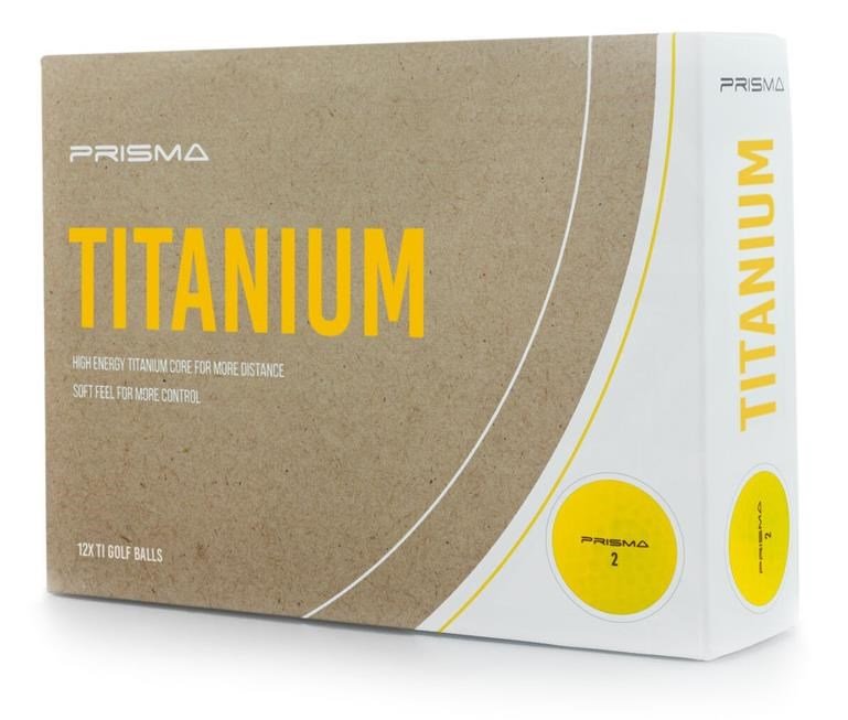 Masters Prisma Titanium golfové loptičky, žlté