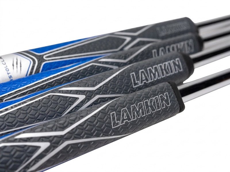 Lamkin SINKFIT PU Squaretop putter grip, čierna/modrá