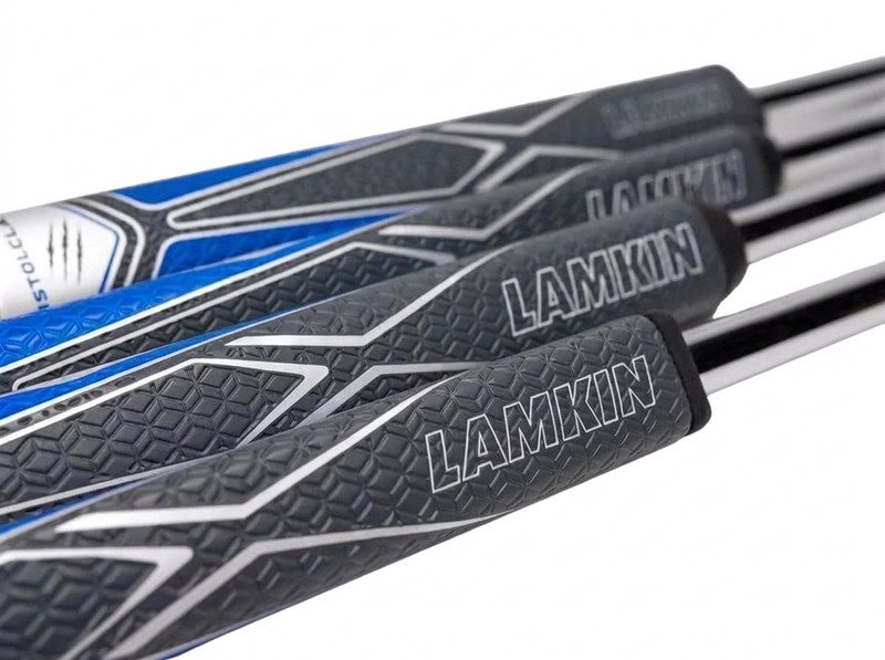 Lamkin SINKFIT PU Straight putter grip, čierna/modrá