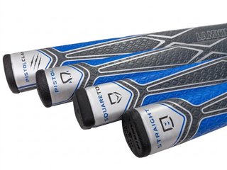 Lamkin SINKFIT PU Pistol putter grip, čierna/modrá