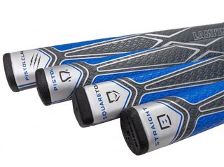 Lamkin Sink Fit PU Pistolclaw putter grip, čierna/modrá
