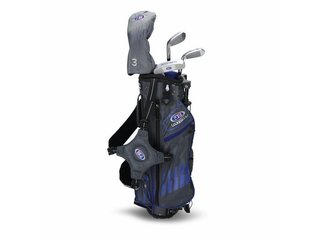 U.S. Kids Golf UL45 (114cm) WT25-s 4-Club juniorský golfový set 2022, grafit + stand bag, sivý/modrý