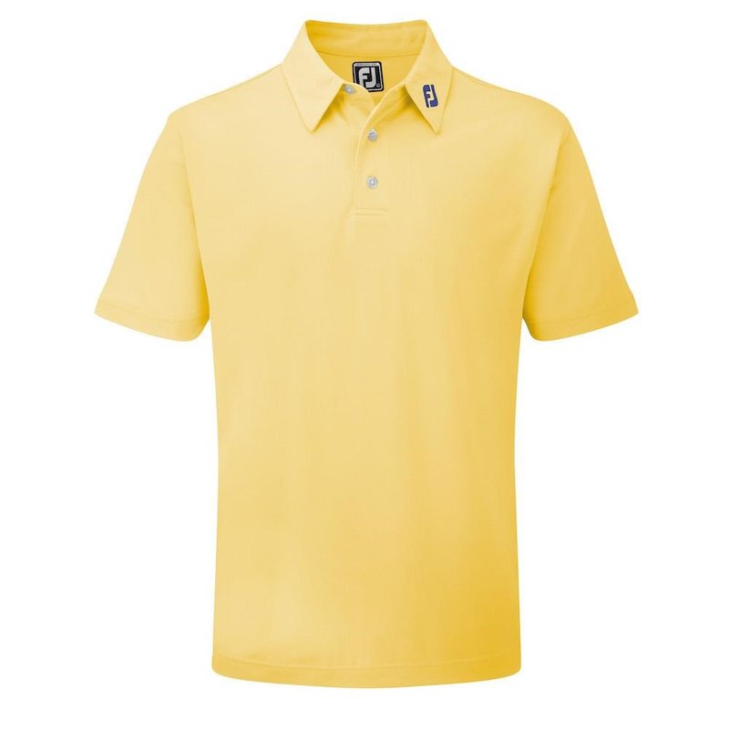 FootJoy Stretch Pique Solid pánske polo, žlté