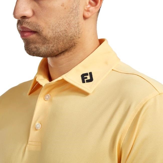 FootJoy Stretch Pique Solid pánske polo, žlté