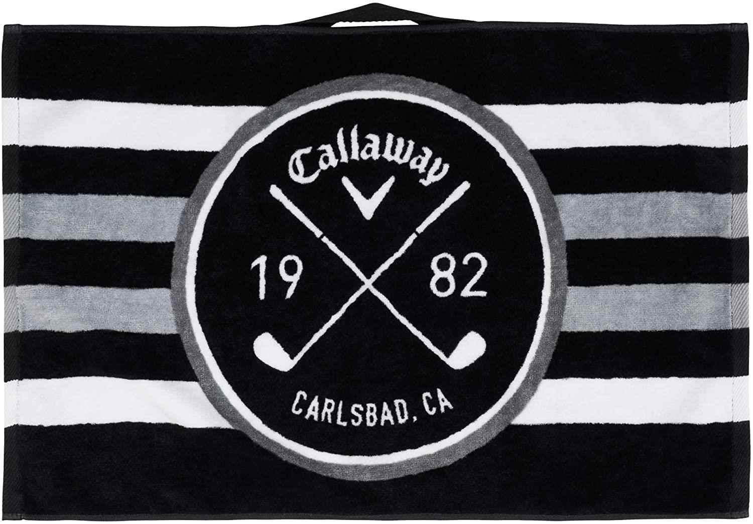 Callaway Cart golfový uterák, čierno/biela