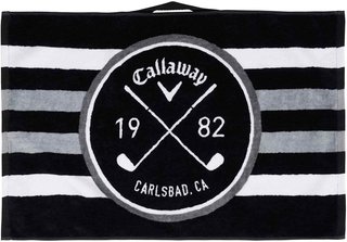 Callaway Cart golfový uterák, čierno/biela