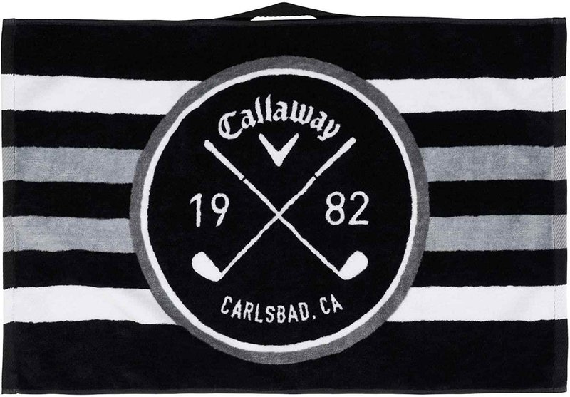 Callaway Cart golfový uterák, čierno/biela