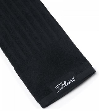 Titleist Tri-Fold golfový uterák, čierna