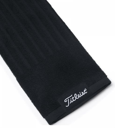 Titleist Tri-Fold golfový uterák, čierna