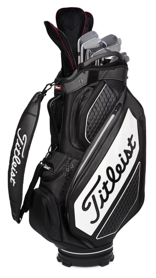 Titleist Tour Series Premium Stadry staff bag, čierno/biely