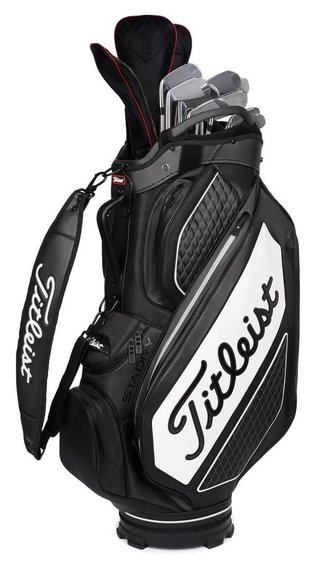Titleist Tour Series Premium Stadry staff bag, čierno/biely