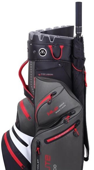 Big Max Dri Lite Silencio 2 Organizer cart bag, charcoal/white/black/red