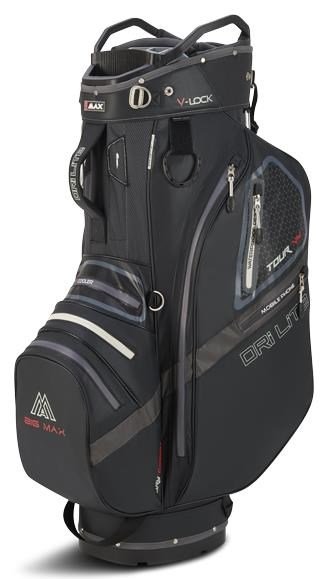 Big Max Dri Lite V-4 Organizer cart bag, čierna