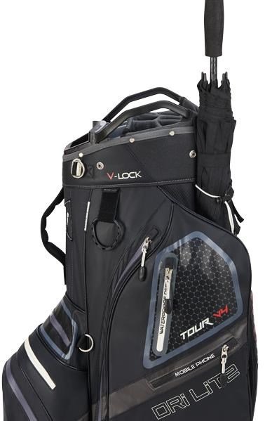 Big Max Dri Lite V-4 Organizer cart bag, čierna