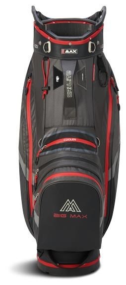 Big Max Dri Lite V-4 Organizer cart bag, charcoal/black/red