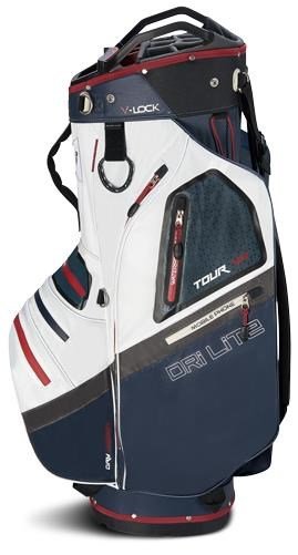 Big Max Dri Lite V-4 Organizer cart bag, blueberry/white/merlot