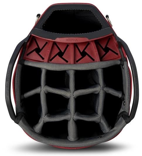 Big Max Dri Lite V-4 Organizer cart bag, blueberry/white/merlot