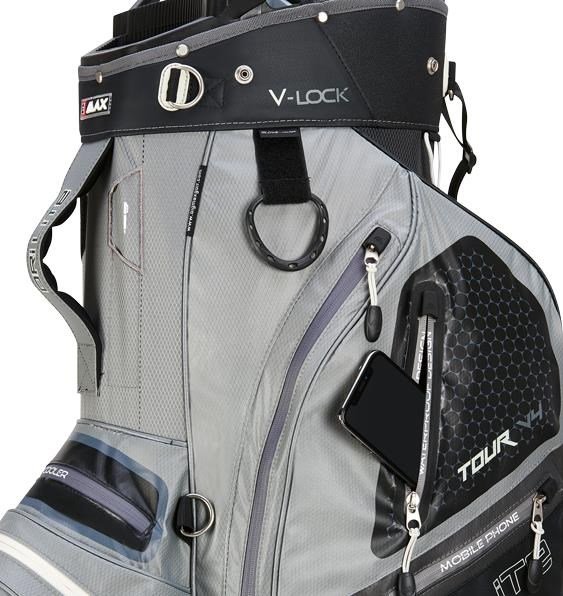 Big Max Dri Lite V-4 Organizer cart bag, sivý/čierny