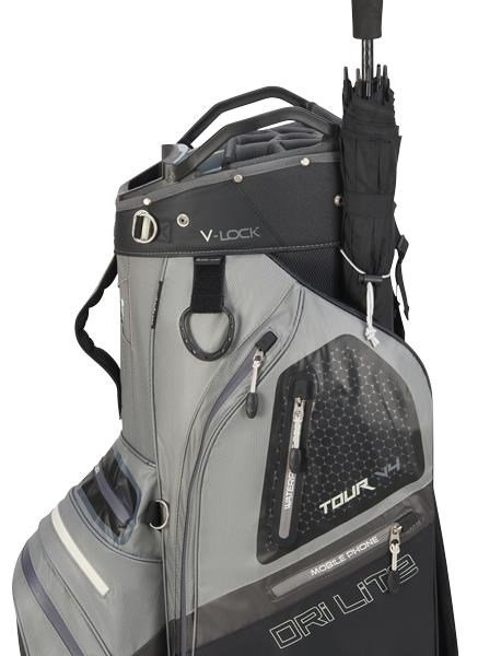 Big Max Dri Lite V-4 Organizer cart bag, sivý/čierny