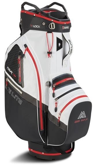 Big Max Dri Lite V-4 Organizer cart bag, čierno/bielo/červený