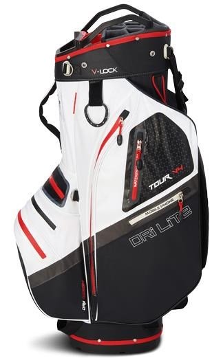 Big Max Dri Lite V-4 Organizer cart bag, čierno/bielo/červený