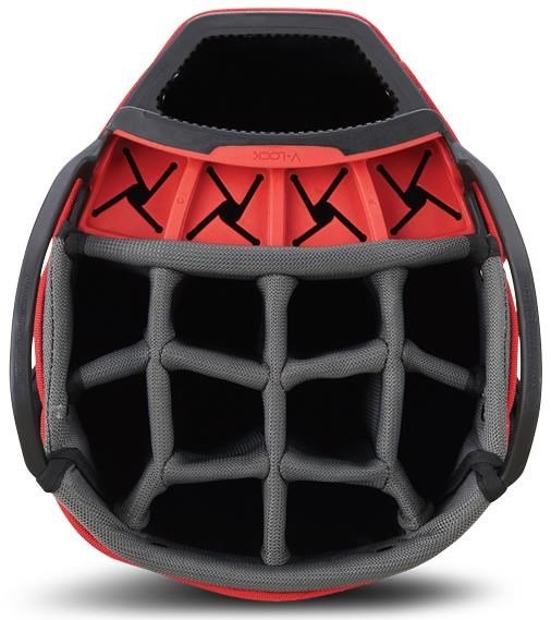 Big Max Dri Lite V-4 Organizer cart bag, čierno/bielo/červený