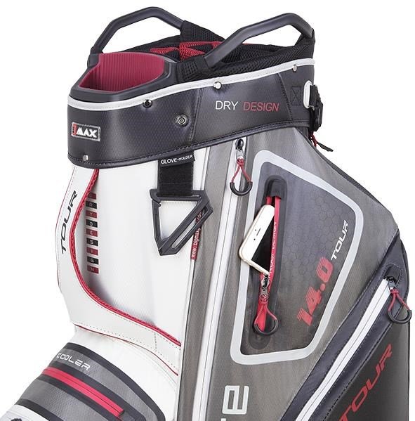 Big Max Dri Lite Tour bag na vozík, biela/šedá/čierna/merlot