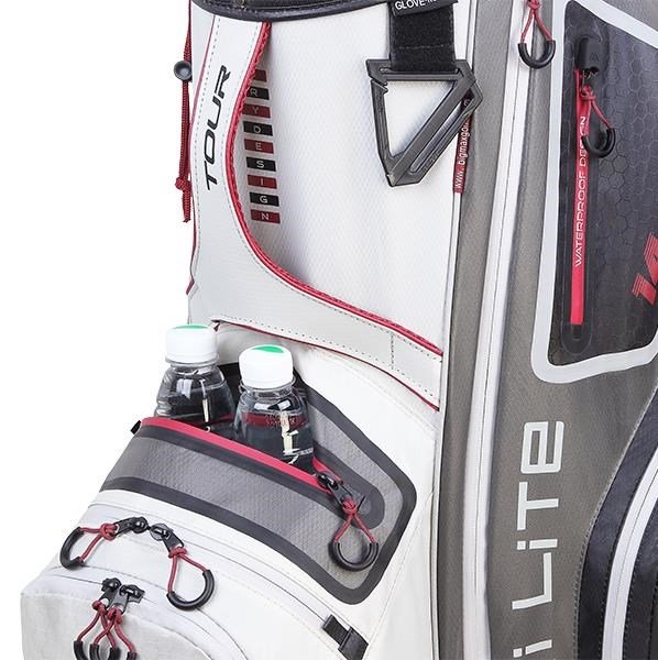 Big Max Dri Lite Tour bag na vozík, biela/šedá/čierna/merlot