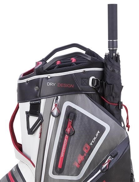 Big Max Dri Lite Tour bag na vozík, biela/šedá/čierna/merlot