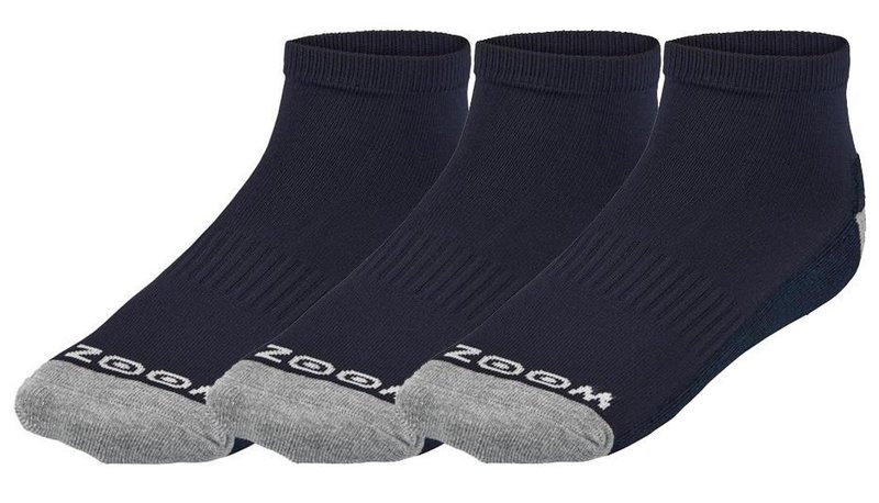 Zoom Ankle dámske ponožky (3 páry), navy/silver
