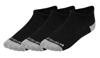 Zoom Ankle ladies dámske ponožky (3 páry), čierne/strieborné