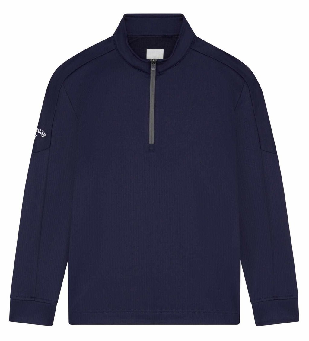 Callaway Waffle Fleece chlapčenská mikina, peacoat