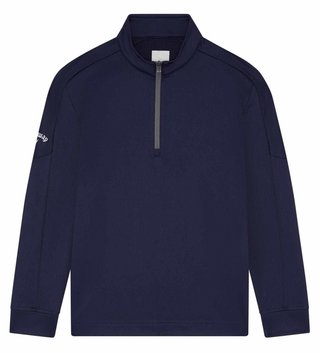 Callaway Waffle Fleece chlapčenská mikina, peacoat