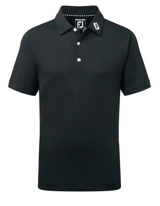 FootJoy Stretch Pique Solid detské polo, čierne
