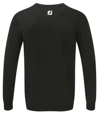 FootJoy Wool Blend V-Neck pánsky sveter, čierny