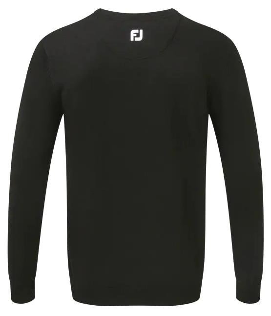 FootJoy Wool Blend V-Neck pánsky sveter, čierny