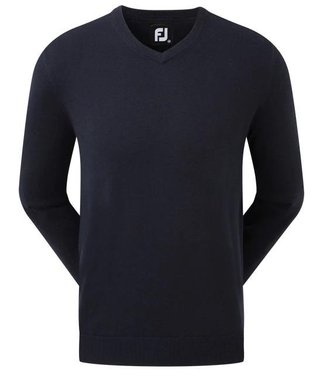 FootJoy Wool Blend V-Neck pánsky sveter, navy