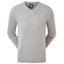 FootJoy Wool Blend V-Neck pánsky sveter, heather grey