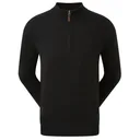 FootJoy Wool Blend 1/2 Zip pánska mikina, čierna
