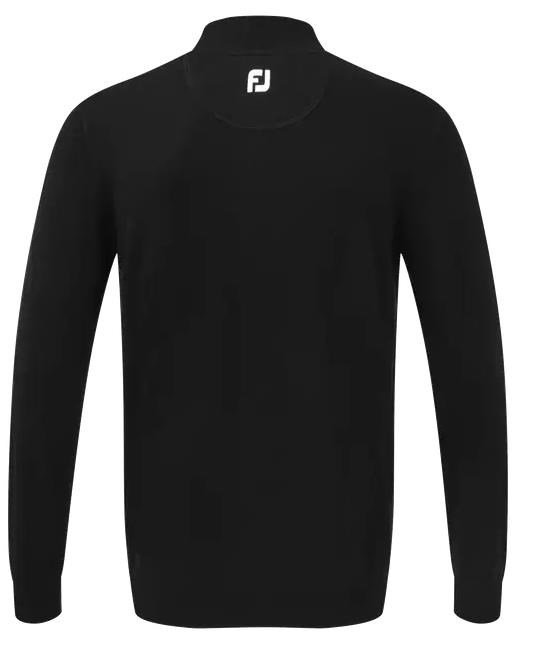 FootJoy Wool Blend 1/2 Zip pánska mikina, čierna