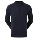 FootJoy Wool Blend 1/2 Zip pánska mikina, navy