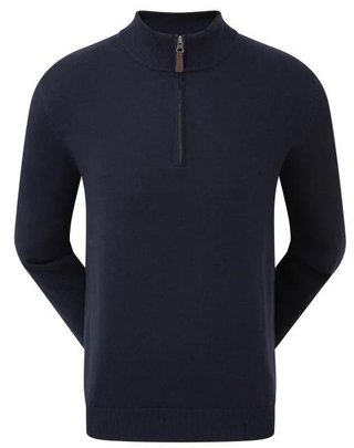 FootJoy Wool Blend 1/2 Zip pánska mikina, navy