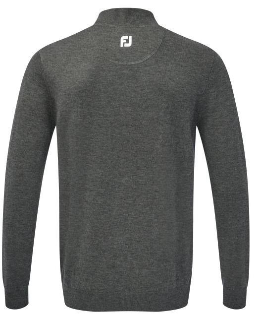 FootJoy Wool Blend 1/2 Zip pánsky pullover, sivý