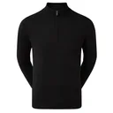 FootJoy Wool Blend 1/2 Zip Lined pánska mikina, čierna